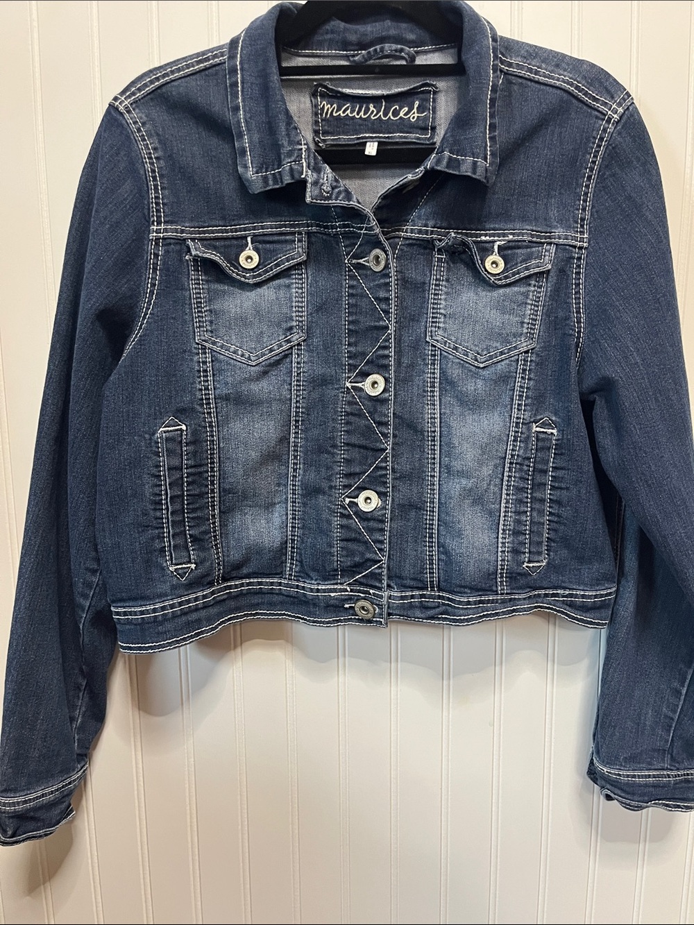 Maurices Jean Jacket Stretch Denim Cropped